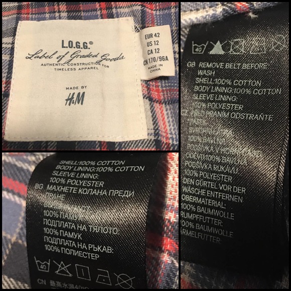 H&M L.O.G.G. Lined Belted Utility Jacket - Picture 8 of 11